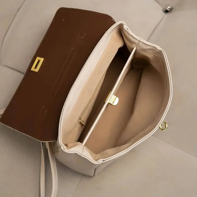 Bolsa Feminina Grande Modelo Avenna Bege