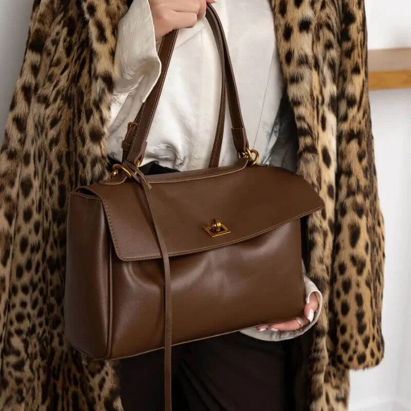 Bolsa Feminina Grande Modelo Avenna Marrom