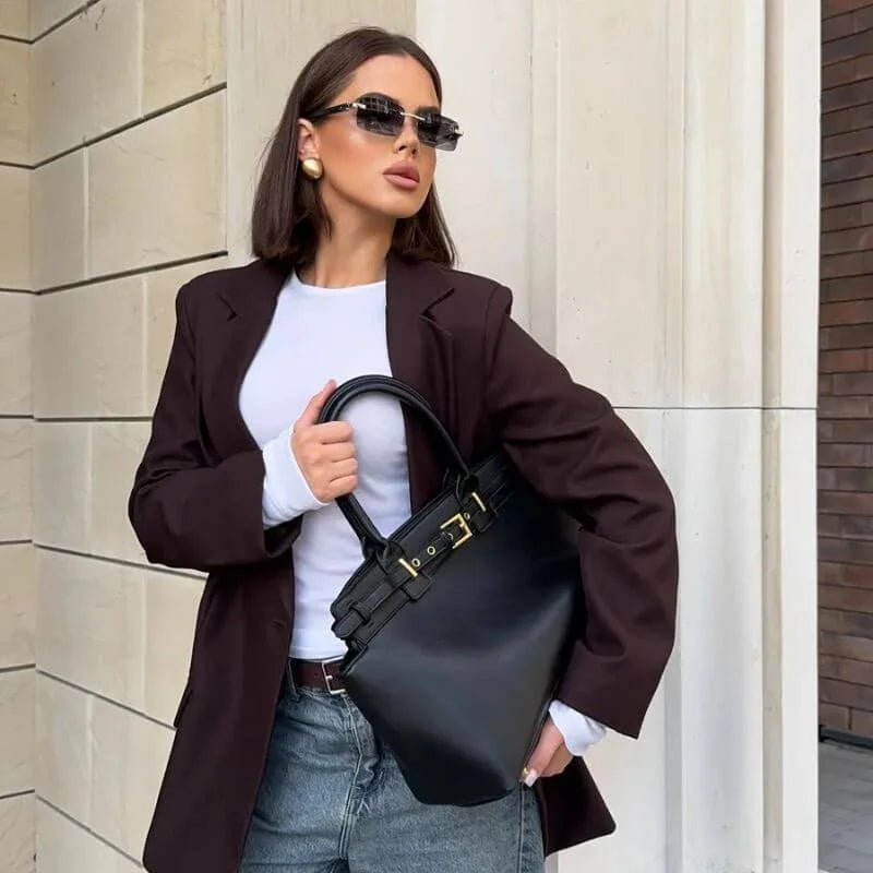 Bolsa Tote Modelo Celina Preta