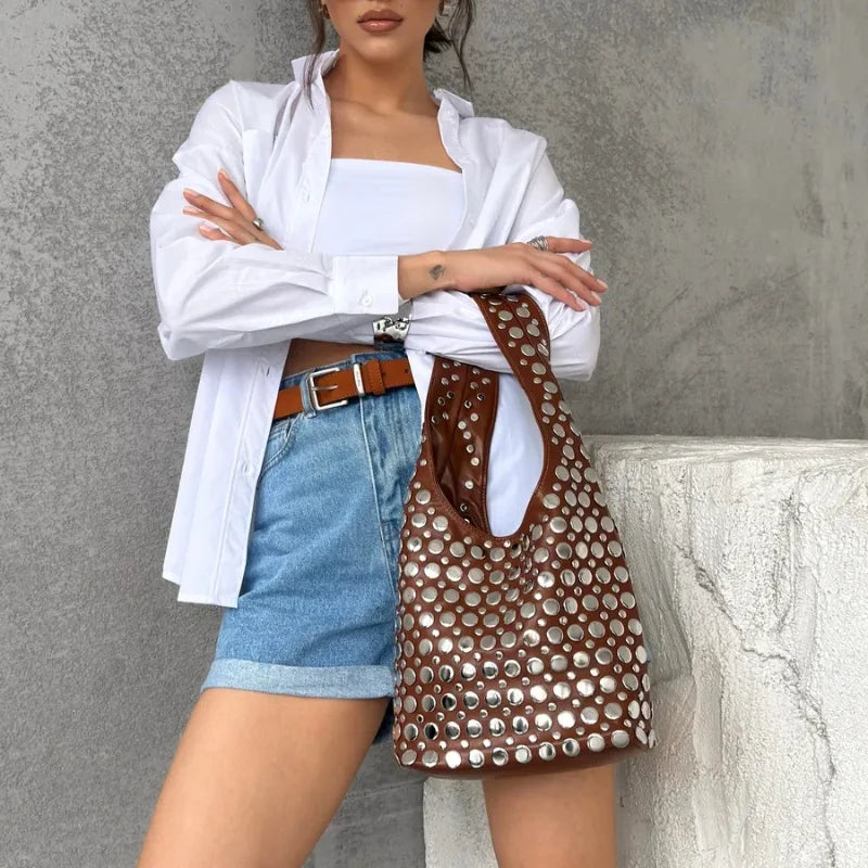 bolsa boho punk feminina