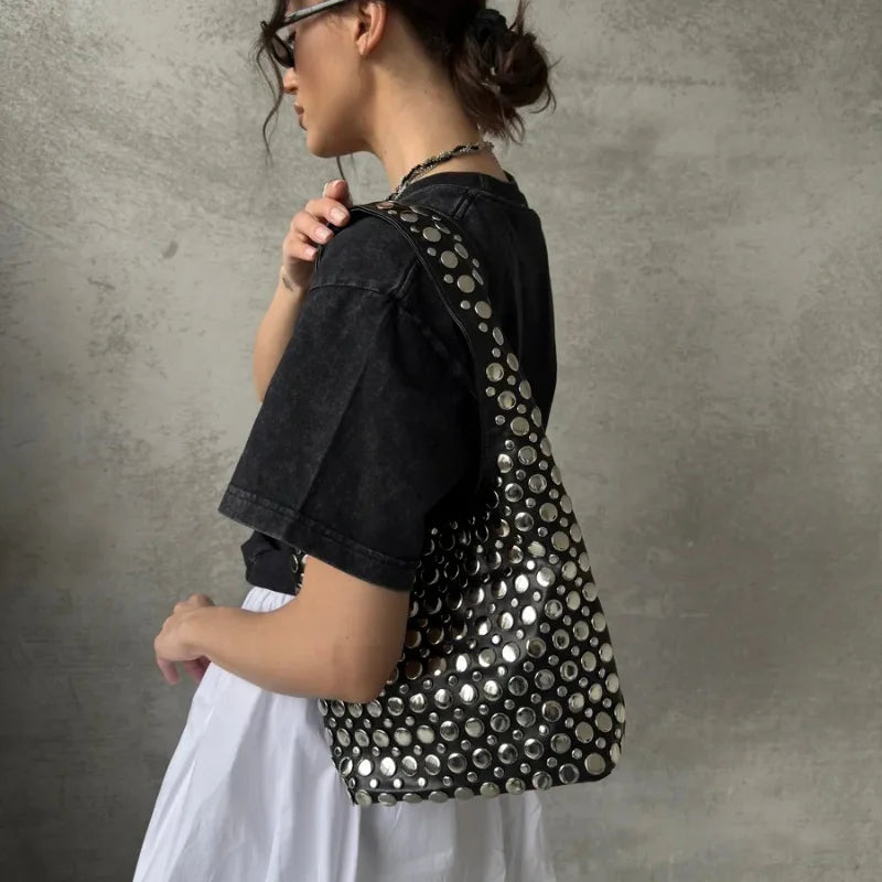 bolsa boho punk feminina tendência 2026