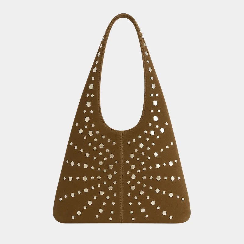 Bolsa Boho Punk com Studs - Avenue Caqui