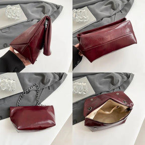 Detalhes da bolsa de ombro Mireli feminina com acabamento de alta qualidade