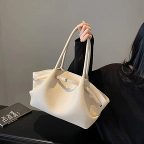 Bolsa tote Oxford em couro usada em estilo clássico