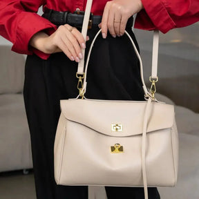 Bolsa Feminina Grande Modelo Avenna Bege