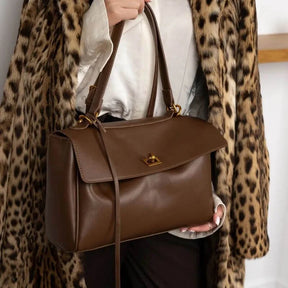 Bolsa Feminina Grande Modelo Avenna Marrom