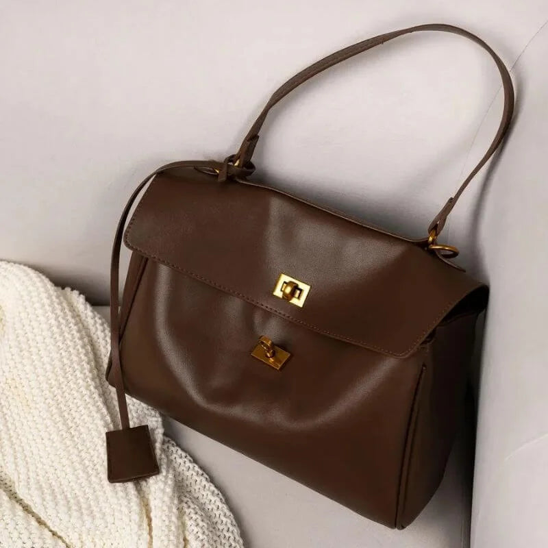 Bolsa Feminina Grande Modelo Avenna Marrom