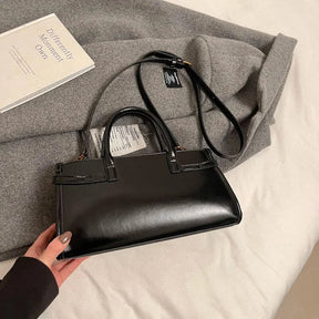 BOLSA DE COURO PRETA