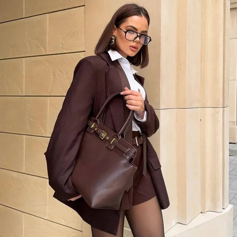 Bolsa Tote Modelo Celina Cafe