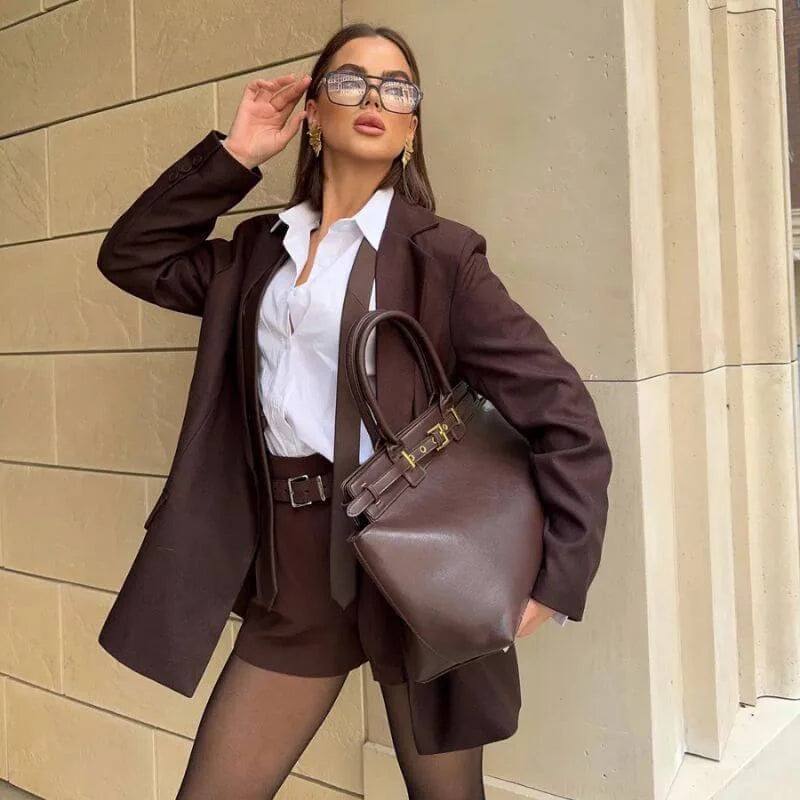 Bolsa Tote Modelo Celina Cafe