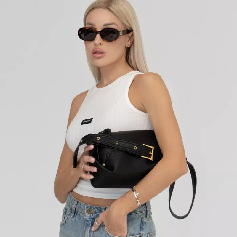 Bolsa Baguete de Couro - Eleonora