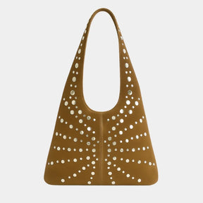 Bolsa Boho Punk com Studs - Avenue Marrom