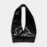 Bolsa Tote Boho Punk com Studs - Estela Preta