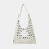 Bolsa Tote Pequena Boho Punk - Emilia Branca